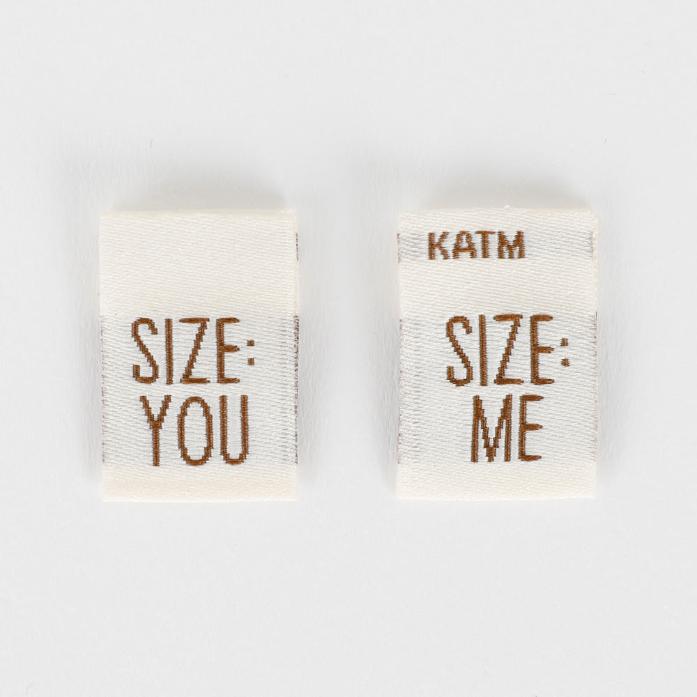 KATM Woven Labels - Size Me / You
