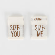 KATM Woven Labels - Size Me / You