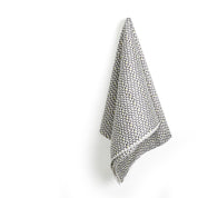 Axonometric Cotton Sateen - White / Slate