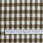 Gingham Linen - Olive