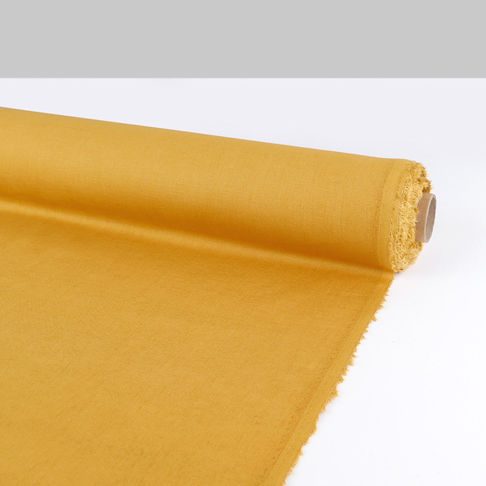 Plain Weave Linen - Mango