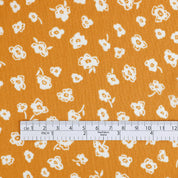 Scribble Blooms Viscose Georgette - Dijon