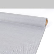 Small Stripe Cotton / Silk Voile - Ink