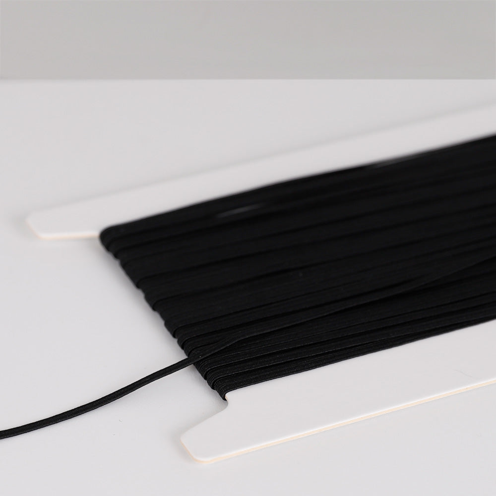 Braided Elastic 3mm - Black