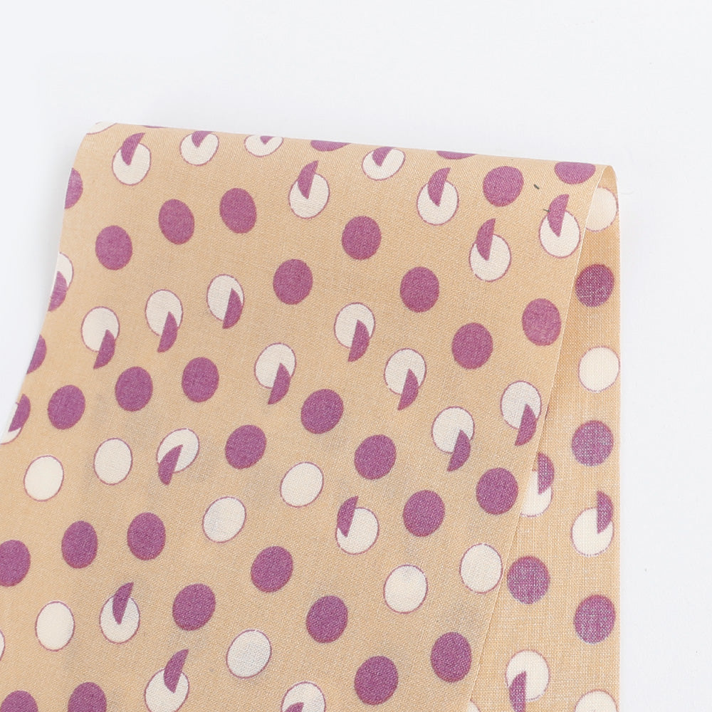 Segment Spot Cotton Shirting - Biscuit