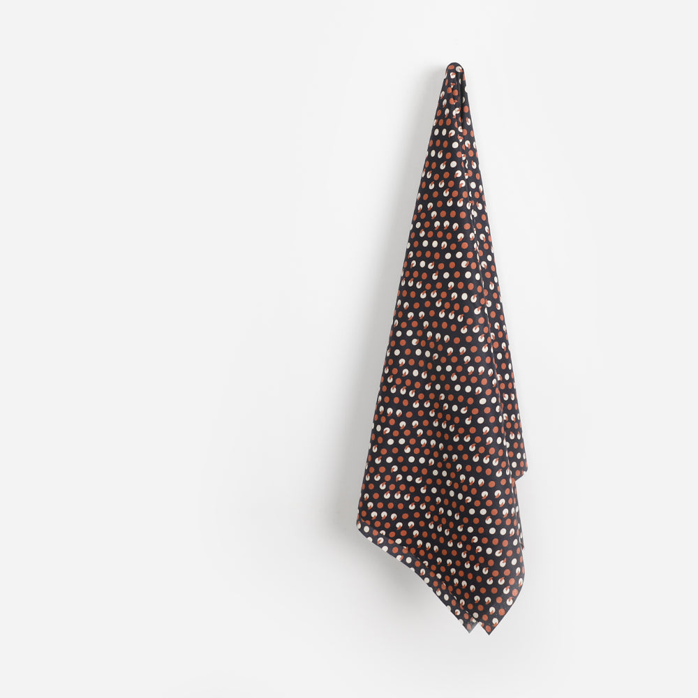 Segment Spot Cotton Shirting - Midnight