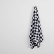 Bold Gingham Linen - Navy