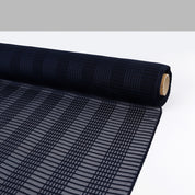 Sheer Check Silk - Midnight