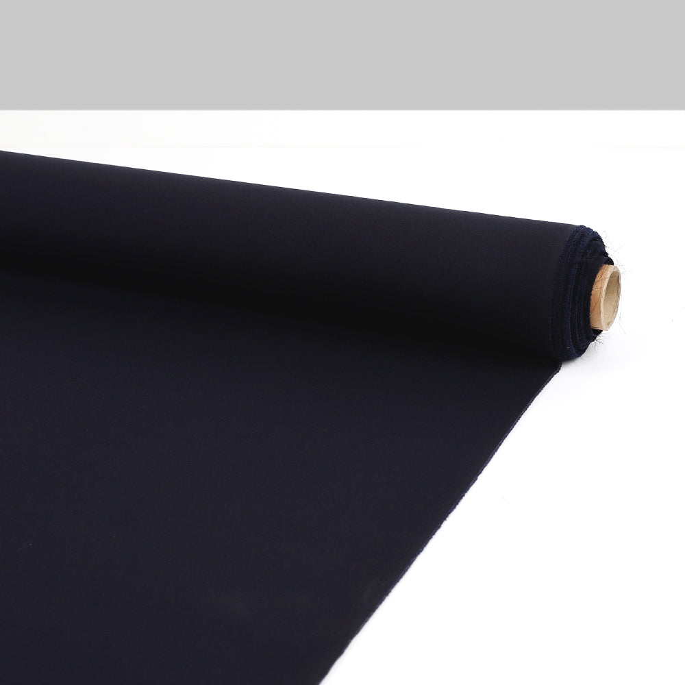 Stretch Silk / Viscose Double Georgette - Midnight