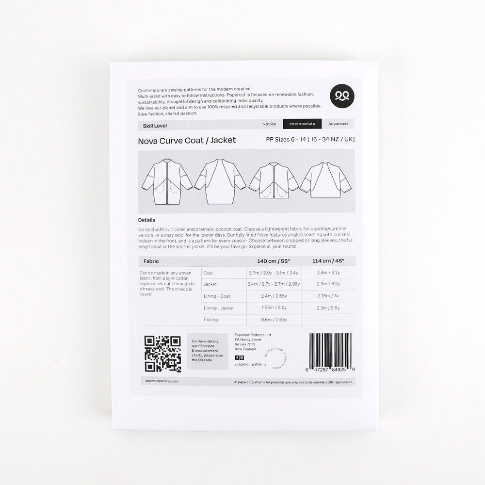 Papercut Patterns - Nova Curve Coat