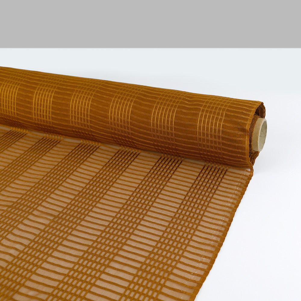 Sheer Check Silk - Ginger