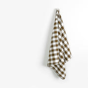 Bold Gingham Linen - Olive