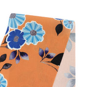 Aster Crepe - Persimmon / Blue