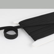 Organic Linen Bias Binding - Black