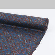Ornate Cotton Twill - Bright Navy Mix
