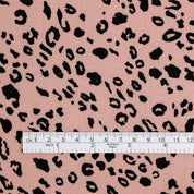 Leopard Viscose Georgette - Powder Pink