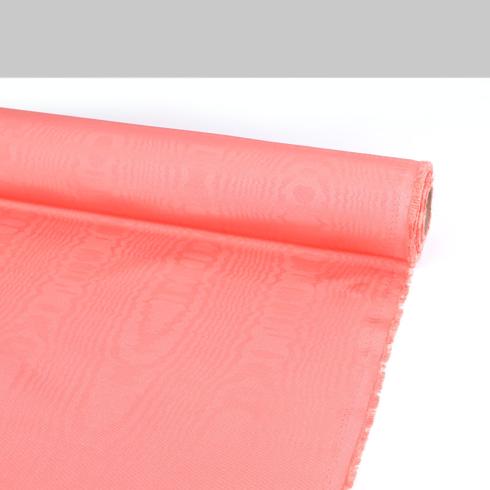 Moire Ottoman Taffeta - Coral