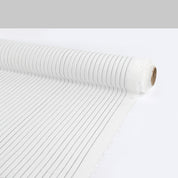 Pinstripe Rayon Challis - Ivory