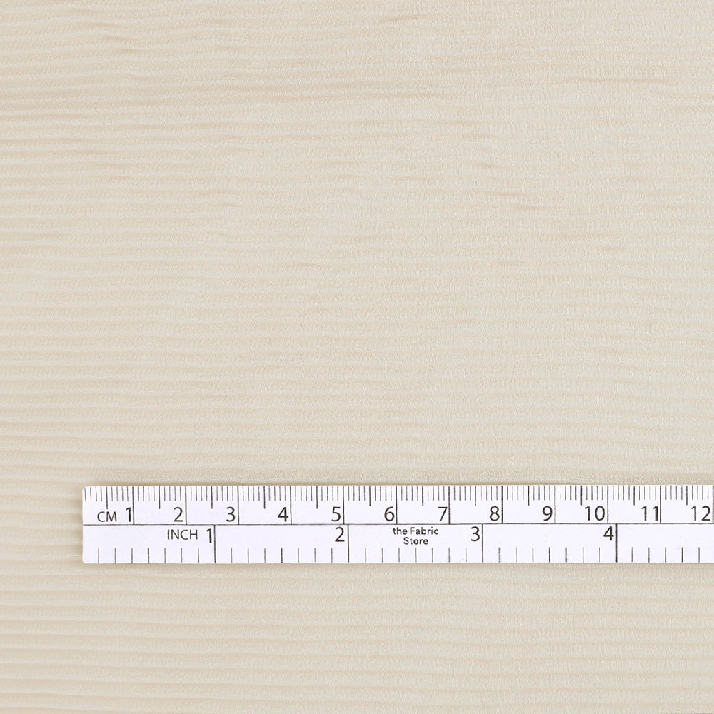 Plissé Georgette - Ecru