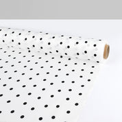 Polka Dot Cotton Sateen - Ivory