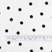 Polka Dot Cotton Sateen - Ivory