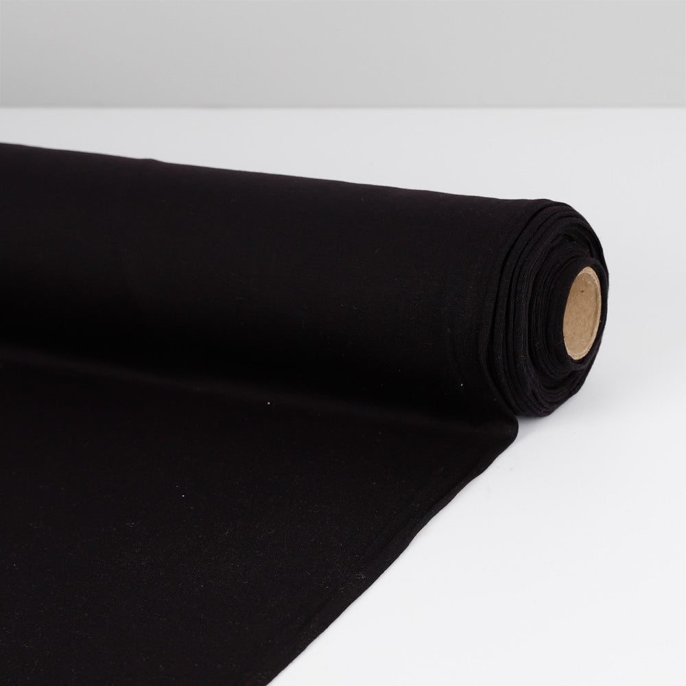 Poly / Merino Jersey - Ebony