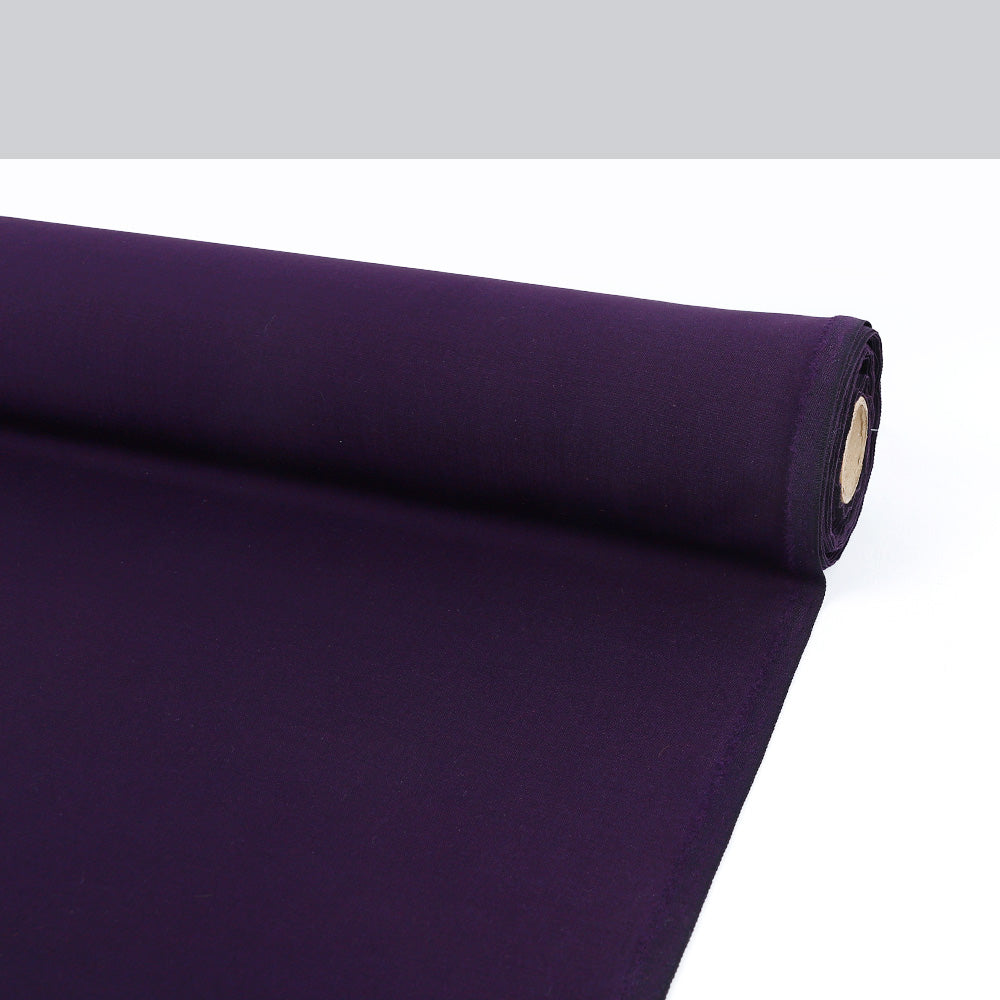 Stretch Poly / Wool Suiting - Aubergine