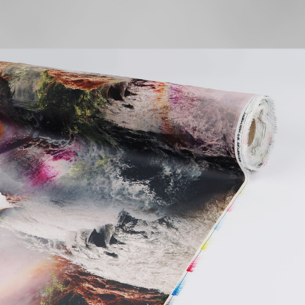 Rainbow Falls Poly Chiffon