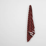 Shadow Stripe Crepe - Maroon
