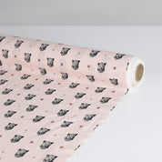 Leopard Motif Viscose Challis - Taffy
