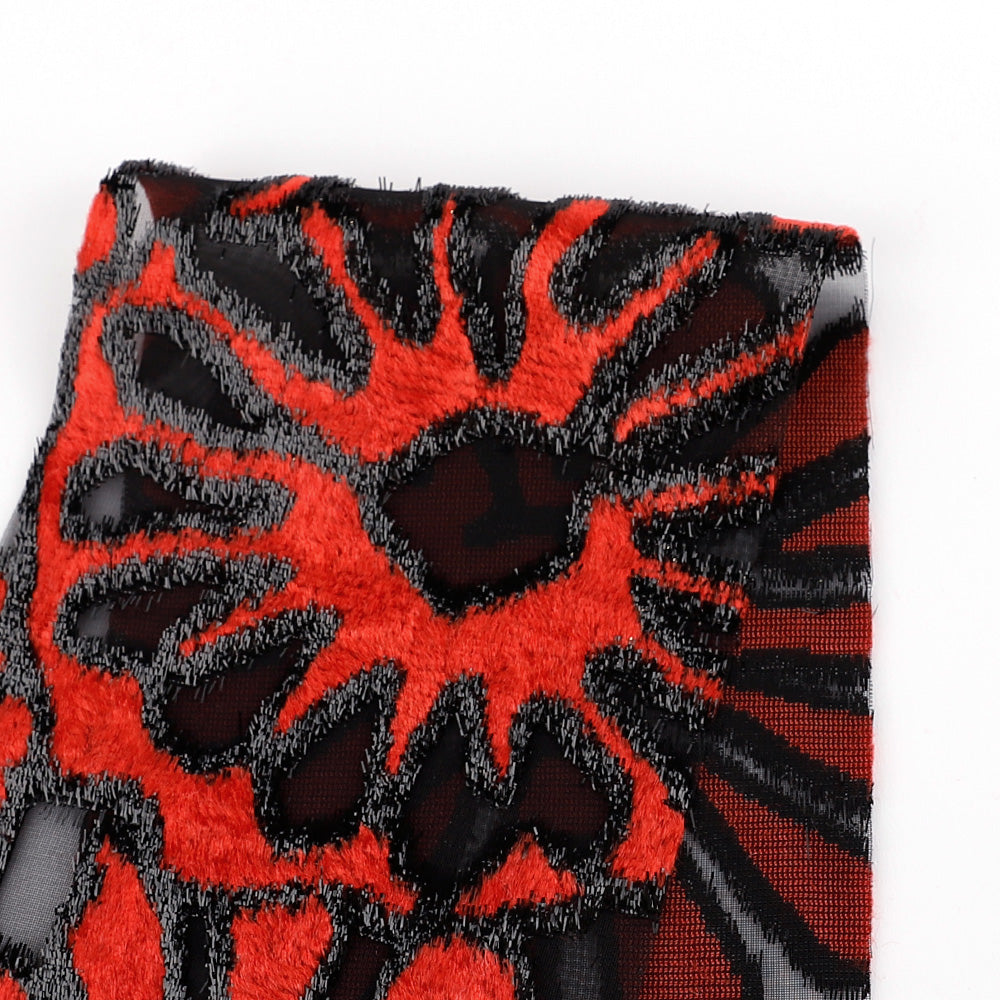 Aster Devoré Velvet - Red