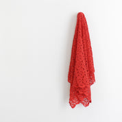 Guipure Cotton Lace - Red