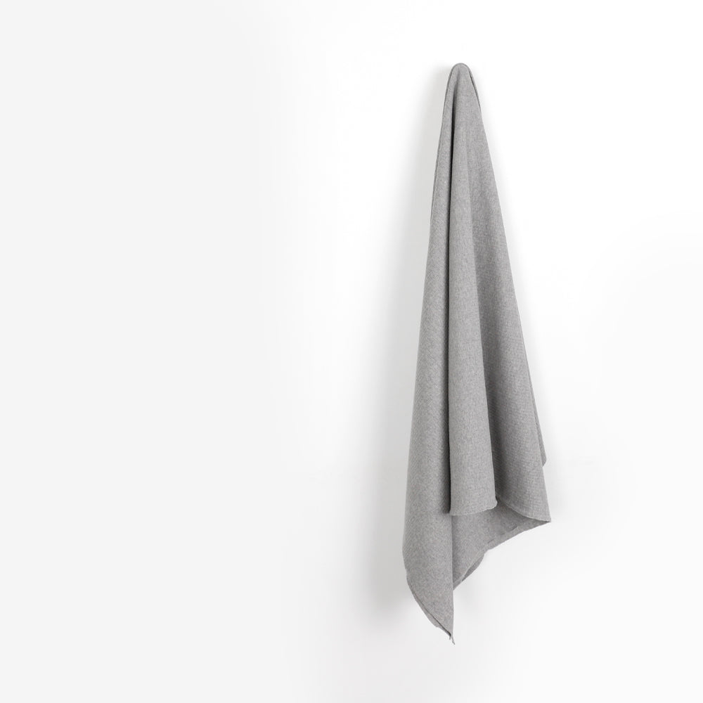 GOTS Organic Cotton Rib - Grey Marle