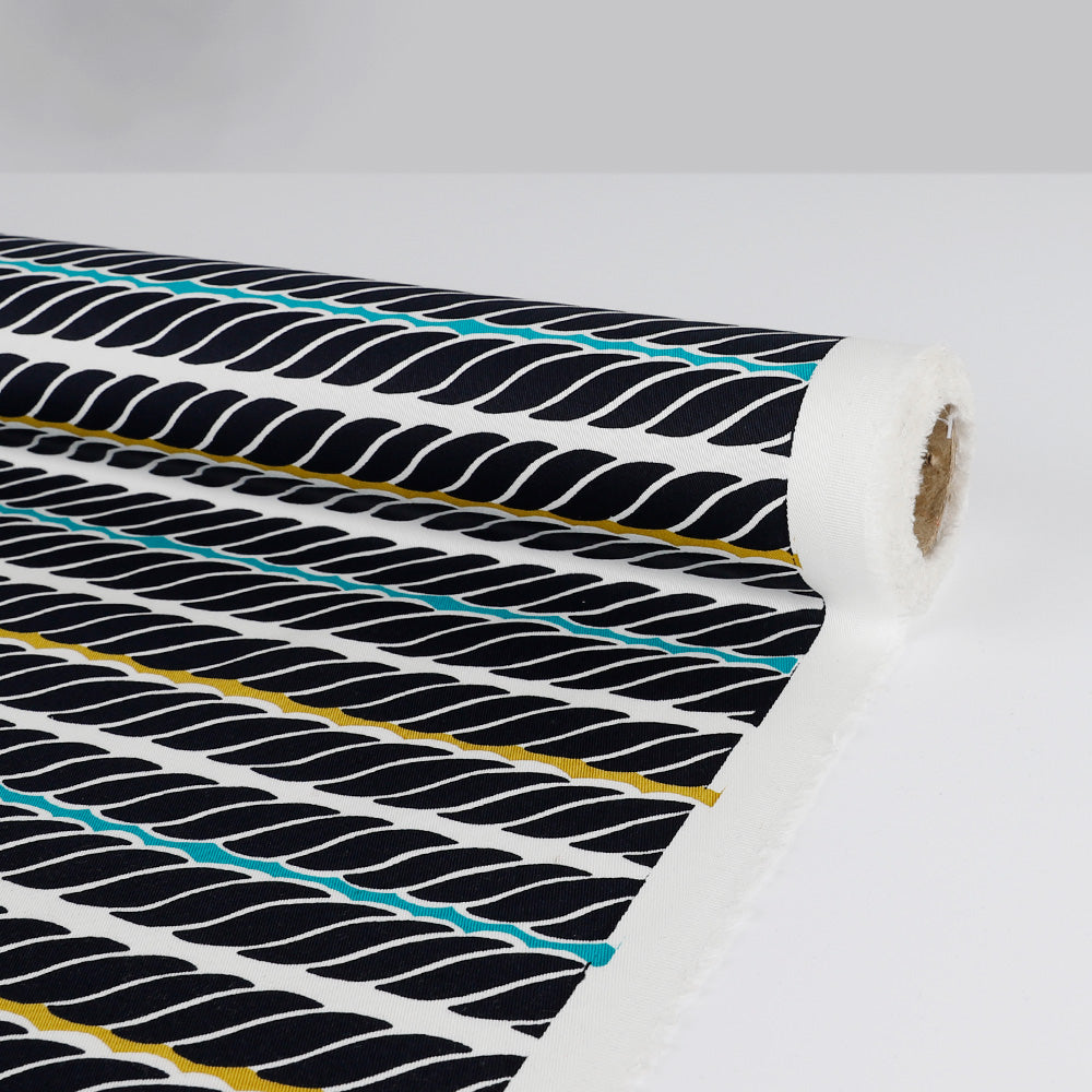 Rope Print Cotton Twill
