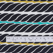 Rope Print Cotton Twill