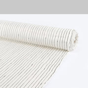Drawn Pinstripe Viscose Satin - Ivory