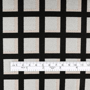 Shadow Grid Jacquard - Black / Chalk