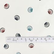 Seashell Stretch Cotton Shirting - Off White