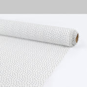 Tiny Paisley Viscose Challis - White