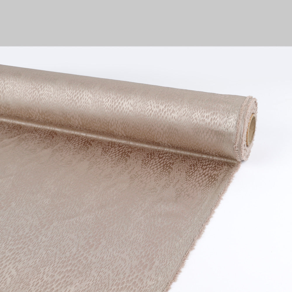 Satin Snakeskin Jacquard - Taupe