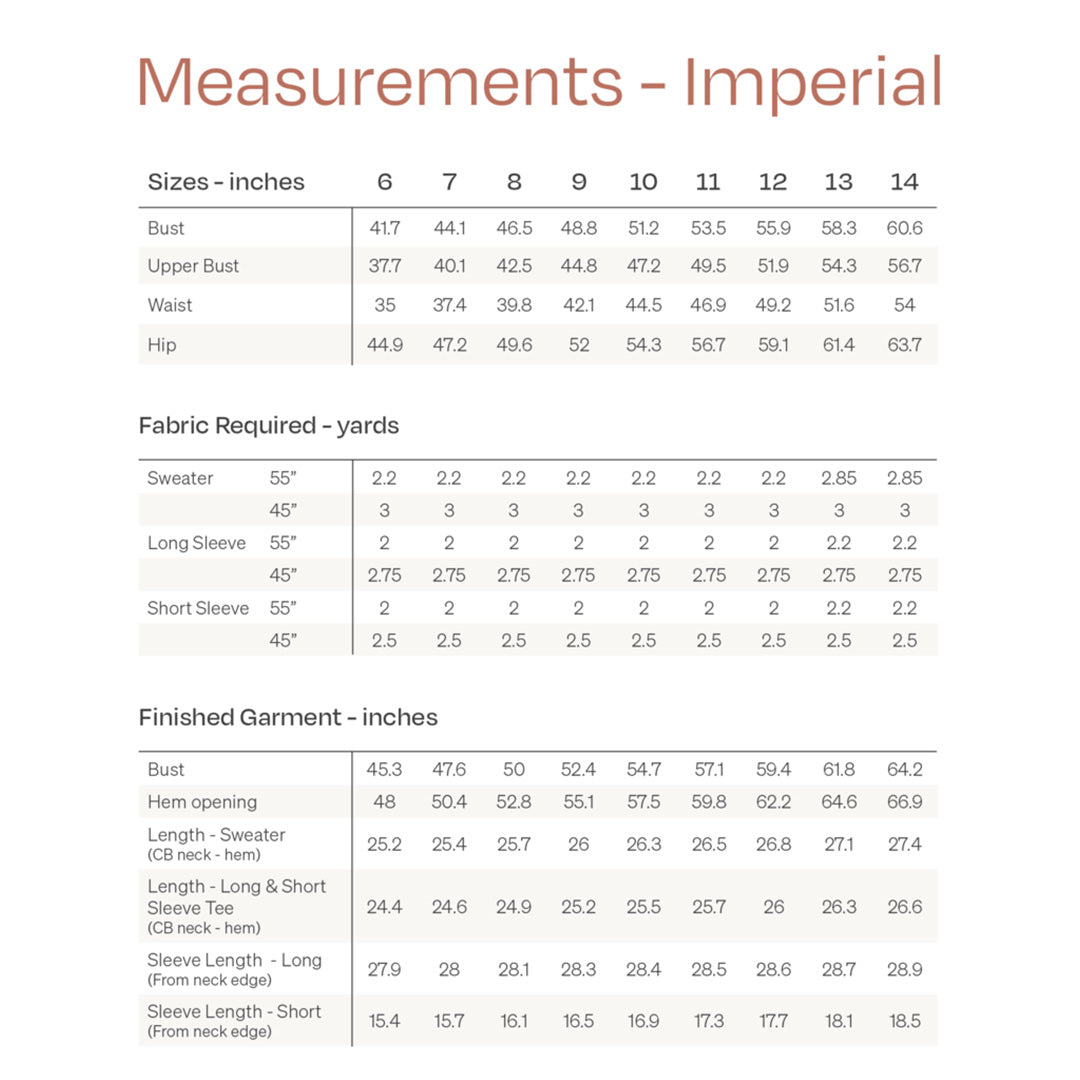 Papercut Patterns - Solar Curve Tee / Sweater