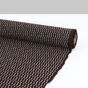Staggered Block Viscose Crepe - Dark Chocolate