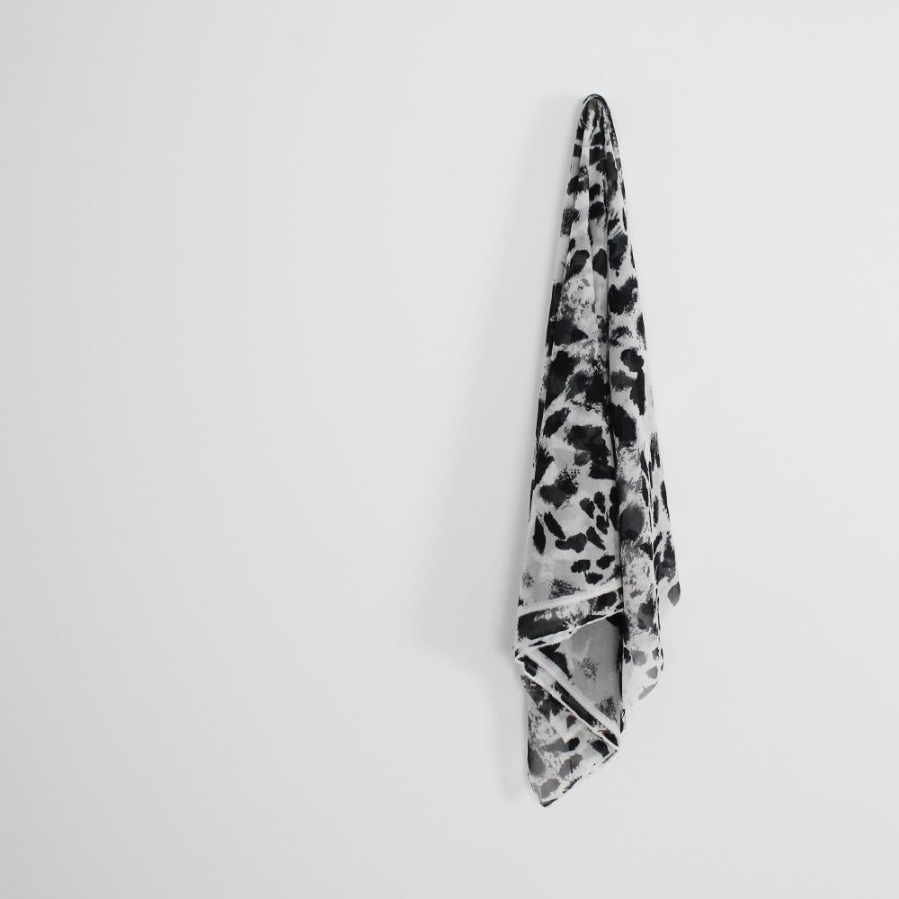 Paint Daubs Stretch Silk Georgette