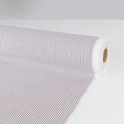 Stripe Cotton Shirting - Maroon / Ink