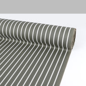 Wool Blend Stripe Suiting - Army / White