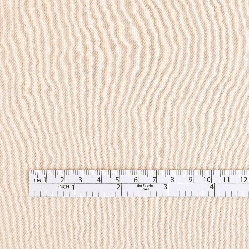 GOTS Organic Cotton Sweatshirting - Vanilla