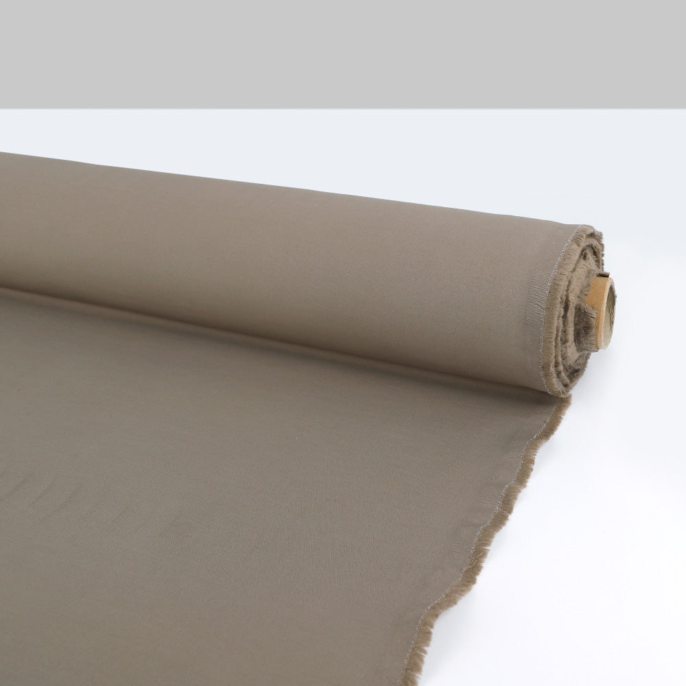 Stretch Cotton Blend Suiting - Cumin