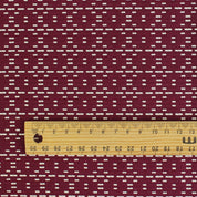 Textured Cotton Weave - Burgundy