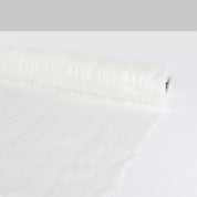 Twill Stripe Sheer Silk - White