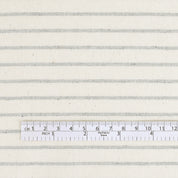 Upcycled Classic Striped Chambray – Ecru/Blue